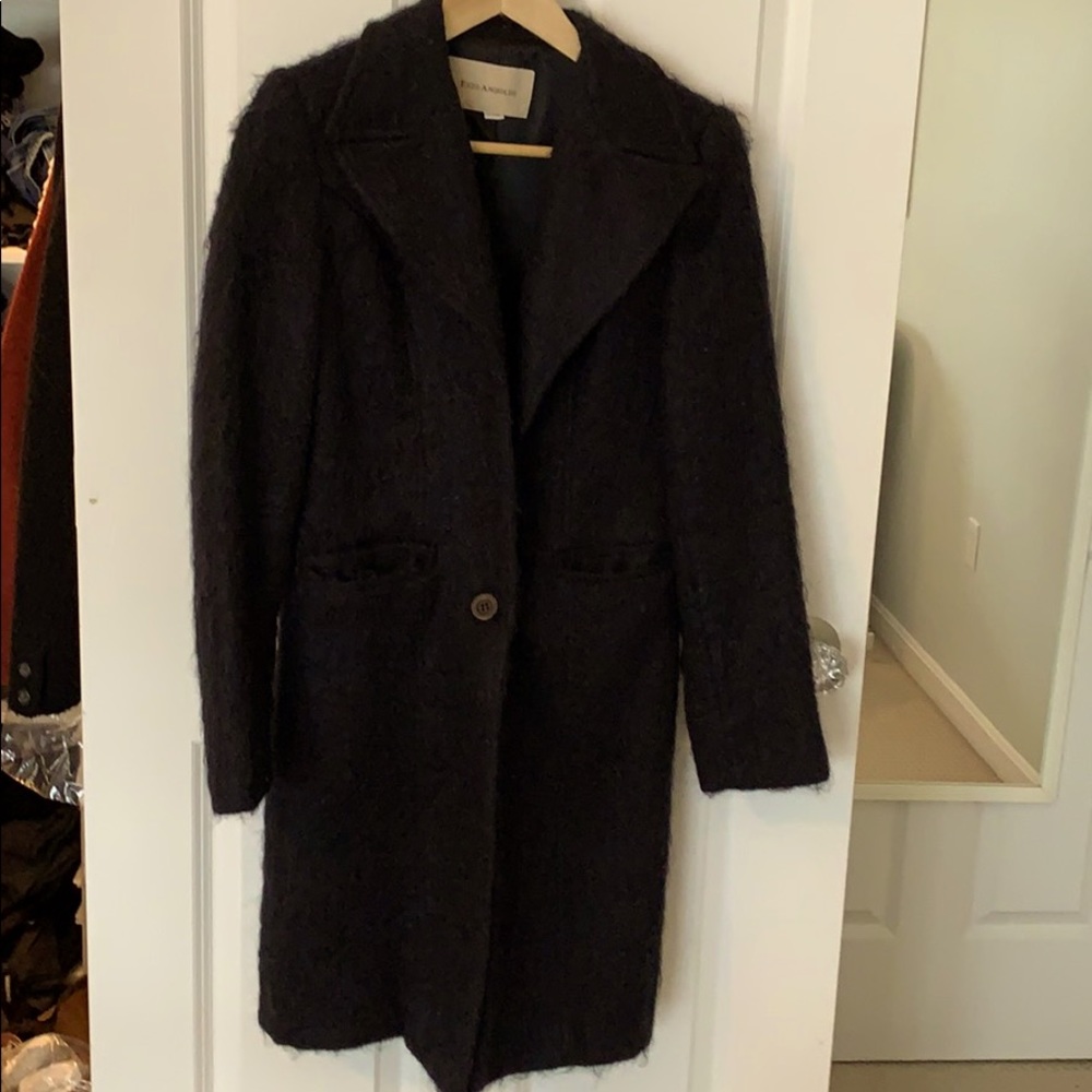 Enzo Angiolini Mohair and Wool Furry Jacket